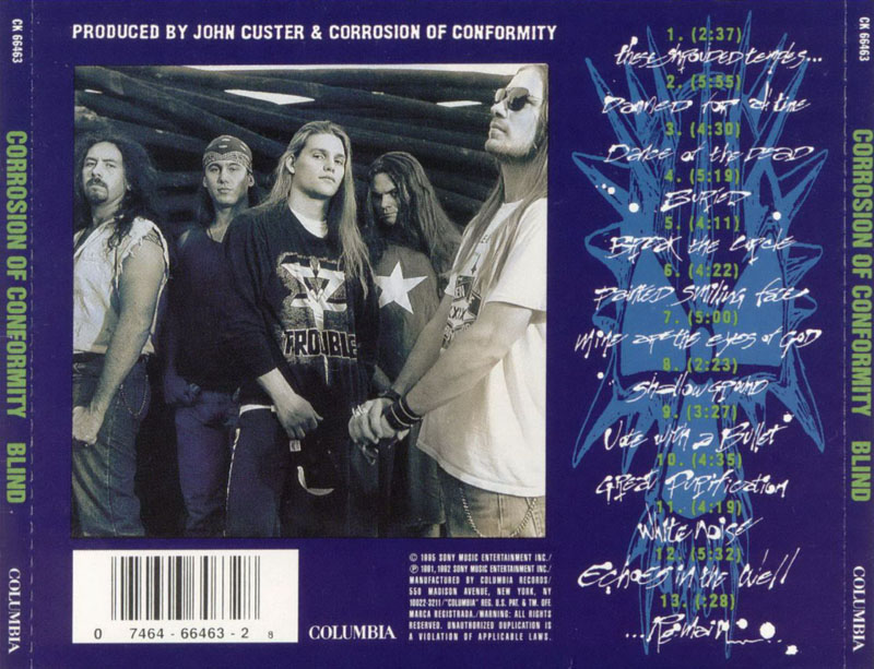 Corrosion Of Conformity  Blind  back